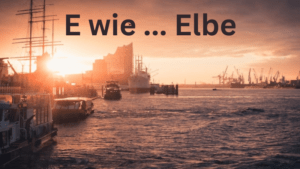 fluss mit E - Bild der Elbe