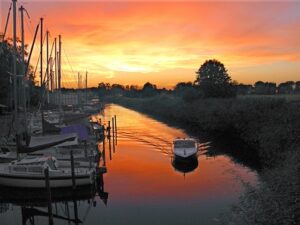 Deutscher Fluss mit U: Die Uecker bei Ueckermünde