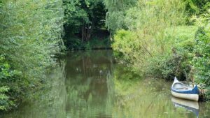 Deutscher Fluss mit V: Die Vechte bei Nordhorn